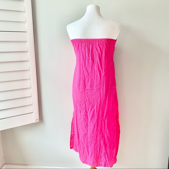 J. Crew Pink Sleeveless Swimsuit Cover Up Size X-Small - Picture 5 of 10